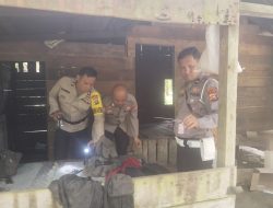 Polsek Pujud Segel Gubuk Diduga Jadi Tempat Penyalahgunaan Narkoba di Tanjung Medan