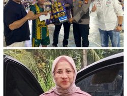 Ketua Komisi B DPRD Rohil Cindy Rahmadani, SE Apresiasi Turnamen Futsal Trophy Kapolsek Bagan Sinembah