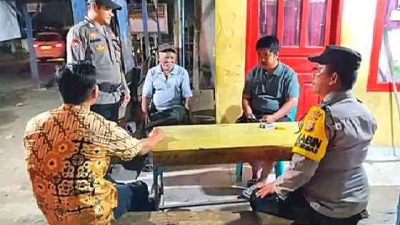 Polsek Tanah Putih Patroli Cek Poskamling, Pastikan Keamanan Warga Tetap Terjaga