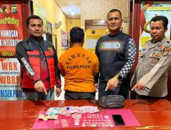 Polsek Pujud Ungkap Kasus Narkoba, Satu Terduga Pengedar dan Sejumlah Barang Bukti Diamankan