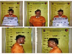 Polsek Bangko Pusako Tangkap Dua Terduga Pencuri Tandan Sawit di Rokan Hilir