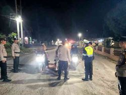 Patroli Malam Polsek Pujud Sasar Jalur Lintas, SPBU hingga Gedung Kosong