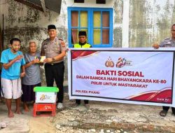 Polsek Pujud Salurkan Bantuan Sosial untuk Warga Kurang Mampu Sambut Hari Bhayangkara ke-80