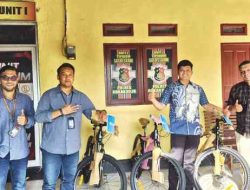 BRI Bagansiapiapi Serahkan 3 Sepeda Gunung untuk Hadiah Utama Riau Bhayangkara Run 2026
