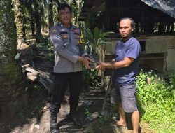 POLSEK BAGAN SINEMBAH GELAR SOSIALISASI PROGRAM GREEN POLICING DI BAGAN BATU DAN BALAM JAYA