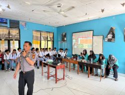 Polsek Panipahan Gelar Sosialisasi Dan Penyuluhan Bahaya Narkoba di SMAN 1 Palika.
