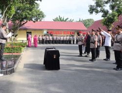 Polres Binjai Sertijab PJU, Dua Kasat dan Kapolsek Diganti