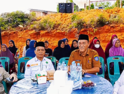 Staf Ahli Bupati Drs. Muhammad Rizaldi Rambe Letakkan Batu Pertama Pembangunan Masjid Dirgantara Barakna Haulah di Rantau Utara