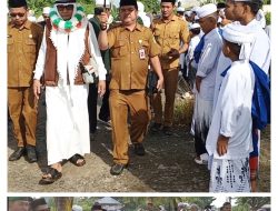 Suasana Penyambutan Jamaah Haji Asal Palika di Bundaran Tampak Meriah