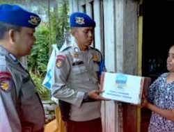 Sat Polairud Polres Rohil Salurkan Bantuan Sembako untuk Nelayan Kurang Mampu Lewat Program JALUR