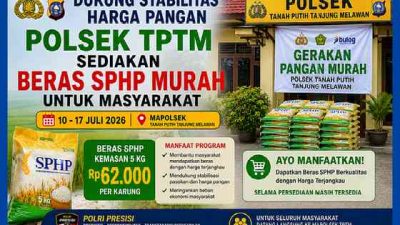 Dukung Stabilitas Harga Pangan, Polsek TPTM Sediakan Beras SPHP Murah untuk Masyarakat