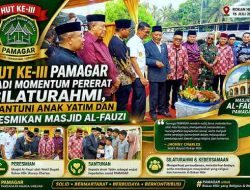 HUT Ke-III PAMAGAR Jadi Momentum Pererat Silaturahmi, Santuni Anak Yatim dan Resmikan Masjid Al-Fauzi