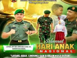 Dihari Anak Nasional, Dandim 0321/Rohil Ajak Orang Tua dan Keluarga Sayangi dan Lindungi Anak