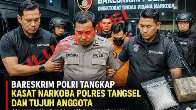 Bareskrim Polri Tangkap Kasat Narkoba Polres Tangsel dan Tujuh Anggota Terkait Dugaan Peredaran Narkoba