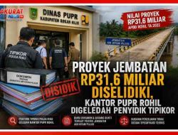Proyek Jembatan Rp31,6 Miliar Diselidiki, Kantor PUPR Rohil Digeledah Penyidik Tipikor