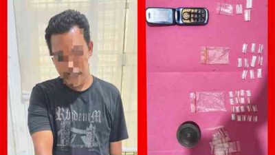 Polsek Bagan Sinembah Sita 31 Paket Sabu Seberat 6,9 Gram dari Pengendara Motor