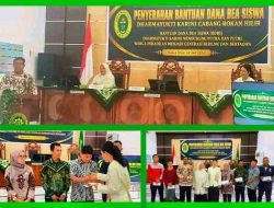 Dharmayukti Karini Rokan Hilir Salurkan Beasiswa bagi Putra-Putri Aparatur Peradilan