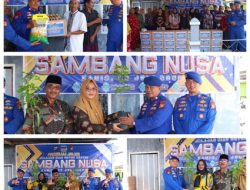 Ditpolairud Polda Riau Gelar Program Unggulan ‘Sambang Nusa’ di Panipahan Kota, Bagikan 60 Paket Sembako