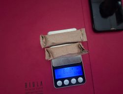 Berantas Narkotika, Dua Pengedar Ganja Ditangkap Polsek Kabun, Barang Bukti 8,08 Gram Ganja Kering