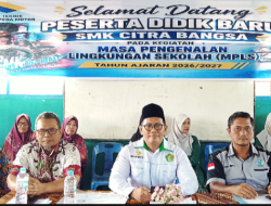 Hari Pertama MPLS, Kepala SMK Citra Bangsa Aek Nabara Kresno Broto, S.Ag Berikan Arahan kepada 117 Siswa Baru