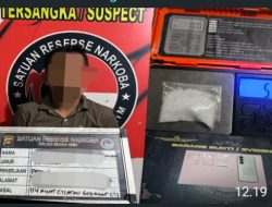 Kolaborasi Ditresnarkoba Polda Sumsel dan Satresnarkoba Polres Muara Enim Ungkap Peredaran Sabu, Seorang Pengedar Diamankan