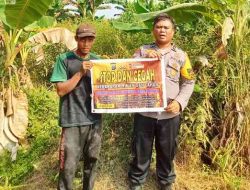 Patroli Karhutla, Polsek TPTM Imbau Warga Melayu Besar Kota Tak Bakar Hutan dan Lahan