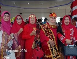 Ketua (BKOW) Hadiri Upacara HUT ke-81 Kemerdekaan RI Digelar di Lapangan Astaka Pancing Medan