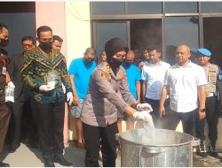 1,2 Kg Sabu Dimusnahkan Polresta Deli Serdang, Tiga Tersangka Gagal Edarkan Ribuan Dosis Narkoba”.