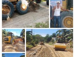 PT Sianipar Integritas Agrindo Rutin Rawat Jalan Lintas dan Jalan Desa Melalui Program CSR, Warga Apresiasi Kepedulian Perusahaan