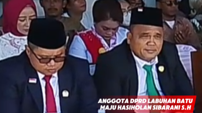 Anggota DPRD Labuhanbatu Maju Hasiholan Sibarani S.H, Hadiri Upacara HUT RI ke-81 di Bilah Hulu