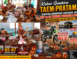 Taem Pratama Siapkan Doorprize Ratusan Juta, HUT ke-67 Pemuda Pancasila Rohil Dimeriahkan Jalan Santai