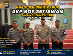 Kapolsek Bukit Kapur Pimpin Subuh Keliling di Masjid Al-Mannan, Perkuat Silaturahmi dan Harkamtibmas