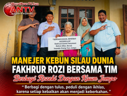 Manajer Fakhrur Rozi Gerakkan Kepedulian, Kebun Silau Dunia PTPN IV Regional 1 Salurkan Sembako untuk Kaum Jompo