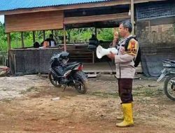 Polsek Sinaboi Perkuat Pencegahan Karhutla melalui Imbauan Bhabinkamtibmas