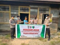 Polsek Kunto Darussalam Hadir untuk Warga Pinggiran Sungai Rokan Lewat Program JALUR