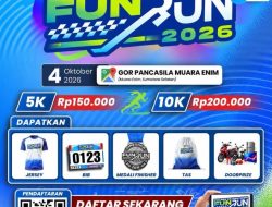 POLRES MUARA ENIM GELAR “FUN RUN 2026”, SAATNYA SEHAT BERSAMA DAN RAMAI-RAMAI MERIAHKAN!