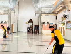Jumat Bersih di Rambang, Polsek Rambang Gerakkan BELIDA ASRI untuk Wujudkan Lingkungan Aman, Sehat dan Indah