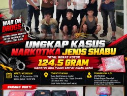 3 Warga Simpang Ompong Di Diamankan Polisi, Polsek Bagan Sinembah Ungkap 124,5 Gram Barang Bukti Sabu