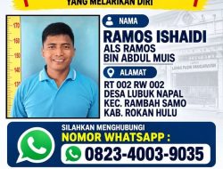 Lapas Kelas IIB Pasir Pengaraian Menerbitkan DPO WBP Kasus Narkotika Berinisial RI Yang Kabur Dan Meminta Partisipasi Informasi Dari Masyarakat