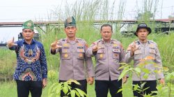 Polres Rokan Hilir Tanam 50 Bibit Pohon, Dukung Penuh Program Penanaman 1 Juta Pohon Kapolda Riau