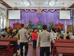 Polsek Bagan Sinembah Gelar Program Minggu Kasih di Gereja Methodist Indonesia, Pererat Silaturahmi dan Sampaikan Pesan Kamtibmas