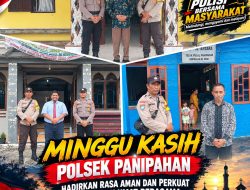 Minggu Kasih Polsek Panipahan Hadirkan Rasa Aman dan Perkuat Kerukunan Umat Beragama