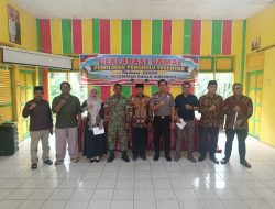 WUJUDKAN PILPENG DAMAI, KAPOLSEK BAGAN SINEMBAH HADIRI DEKLARASI DAMAI PEMILIHAN PENGHULU SERENTAK TAHAP I TAHUN 2026 DI KECAMATAN BALAI JAYA