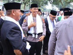 SEMANGAT HARI SANTRI NASIONAL 2026, POLSEK BAGAN SINEMBAH HADIRI UPACARA TINGKAT KABUPATEN ROHIL