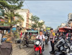 Cegah Kecelakaan dan Urai Kepadatan, Polsek Bagan Sinembah Gelar Strong Point Pagi di Bagan Batu