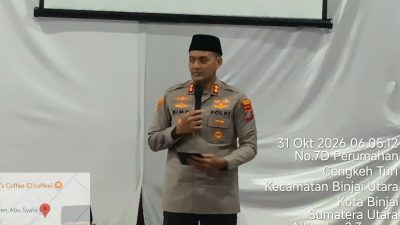 Polres Binjai Gelar Kegiatan Subuh Keliling DI Pensantren Abu Syafa, Pererat Silaturahmi Dengan Tokoh Agama Dan Masyarakat